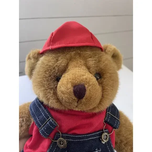Adopt-A-Bear Teddy Bear with Outfit (Overalls, Shirt, Cap & Sandals) 20” - Picture 1 of 7